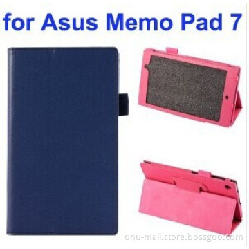 Litchi Texture Full-body Protective Flip Cover Leather Tablet Case for Asus MeMo Pad 7 ME572CL with Stand